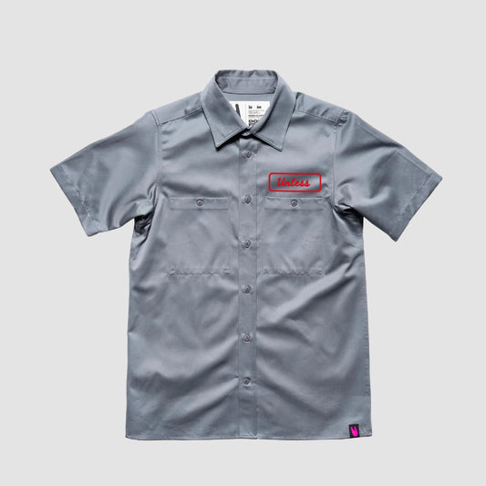 "UNLESS" Bedrucktes Arbeitshemd Work Shirt