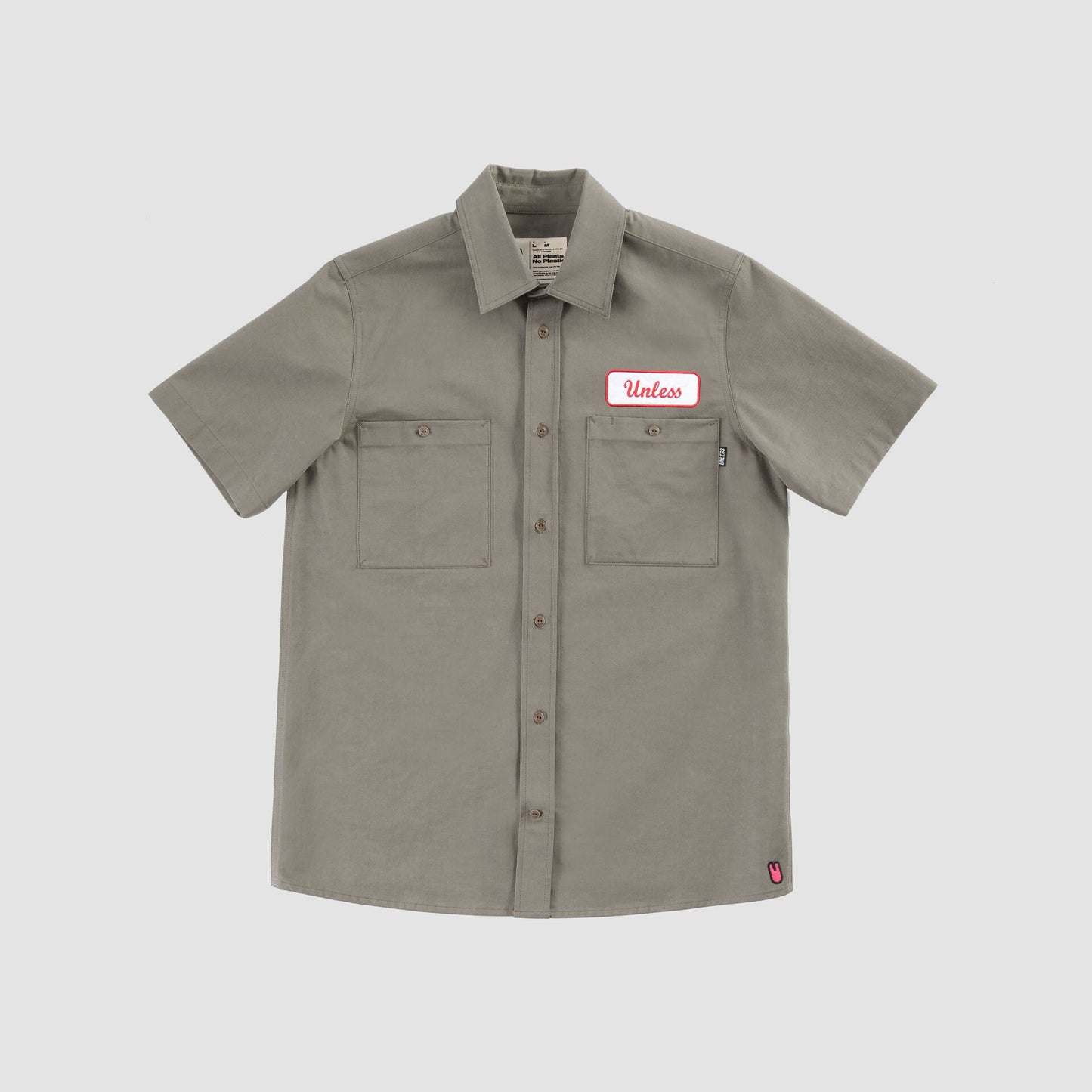 "UNLESS" Embroidered Work Shirt